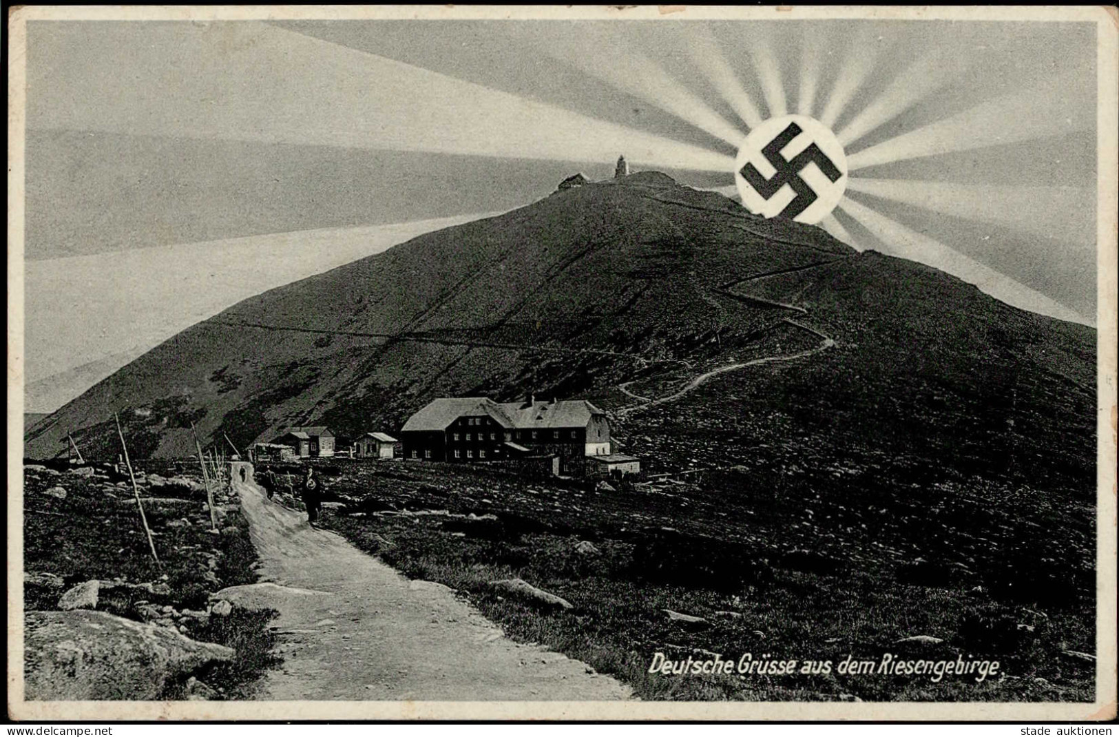 WK II Aufgehende Sonne Schneekoppe II (Eckbug) - War 1939-45