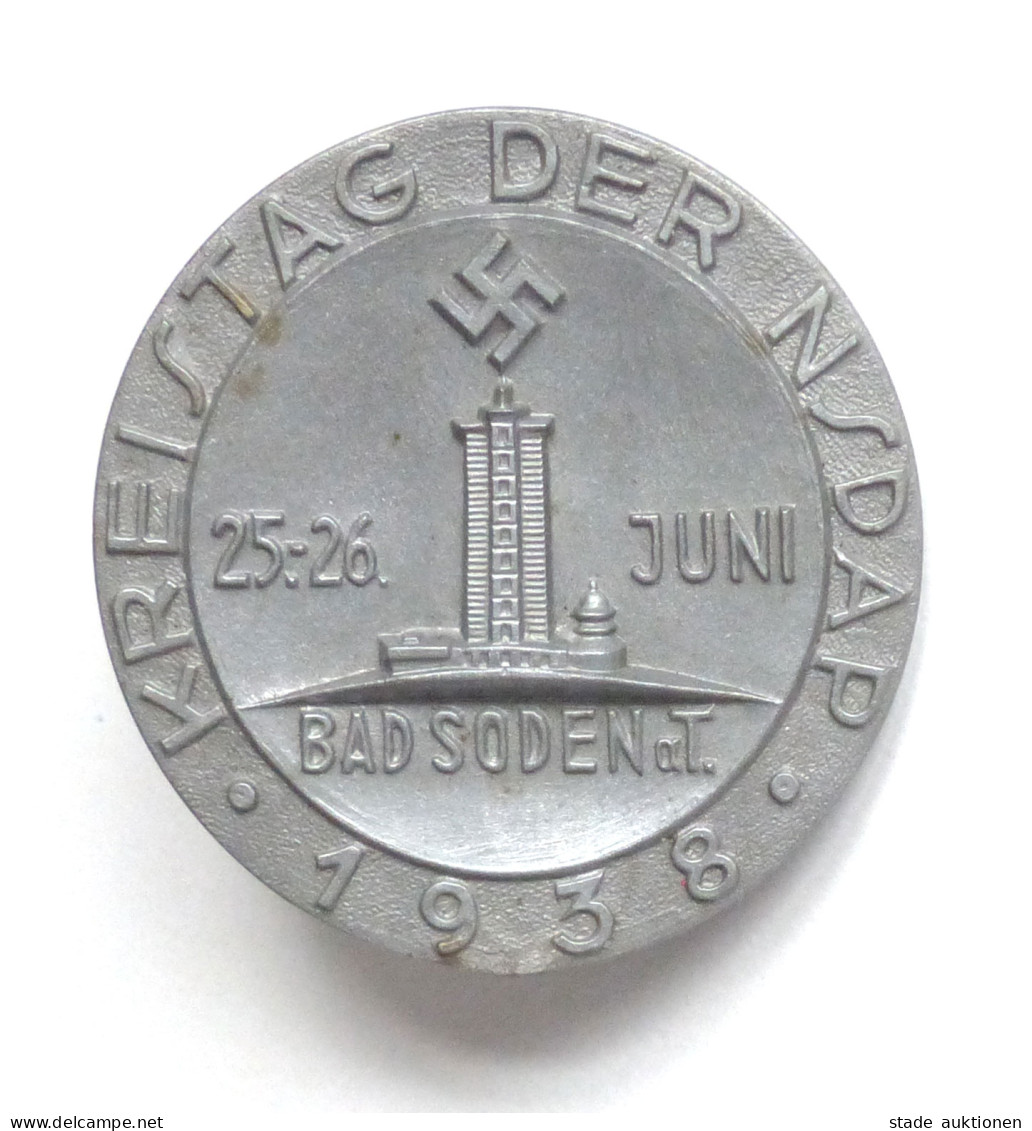 WK II Orden NS-Abzeichen Bad Soden Kreistag Der NSDAP 25./26. Juni 1938 I-II - War 1939-45