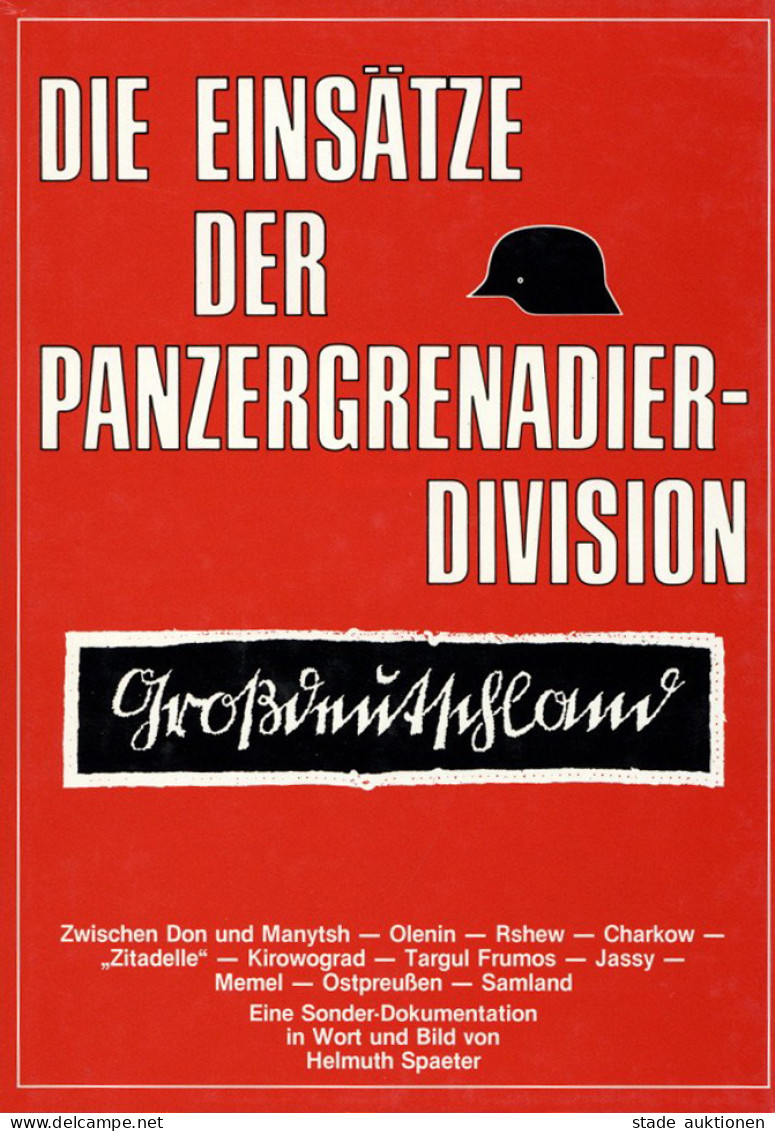 Buch WK II Die Einsätze Der Panzer-Grenadier-Division Grossdeutschland Von Spaeter, Helmuth 1986, Verlag Podzun-Pallas,  - Guerre 1939-45