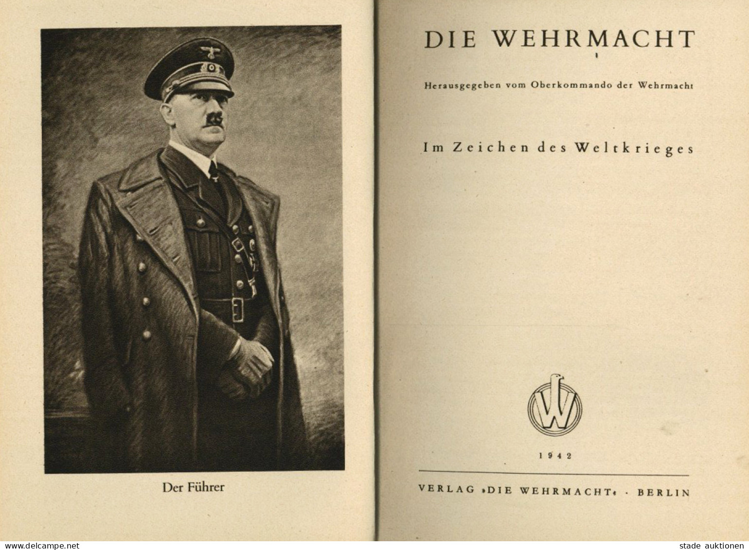 Buch WK II Die Wehrmacht Das Buch Des Krieges 1942, Hrsg. Und Verlag Die Wehrmacht Berlin, 319 S. II - Guerre 1939-45