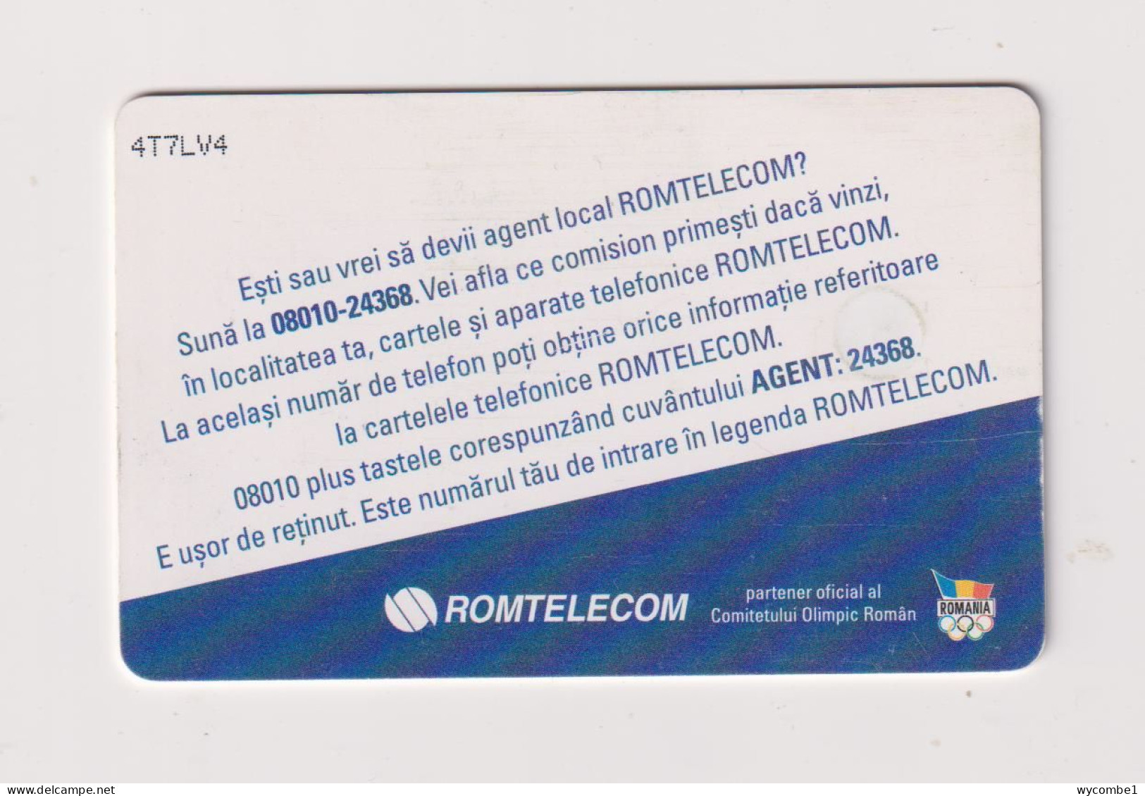 ROMANIA -  Agent Local Chip  Phonecard - Rumania