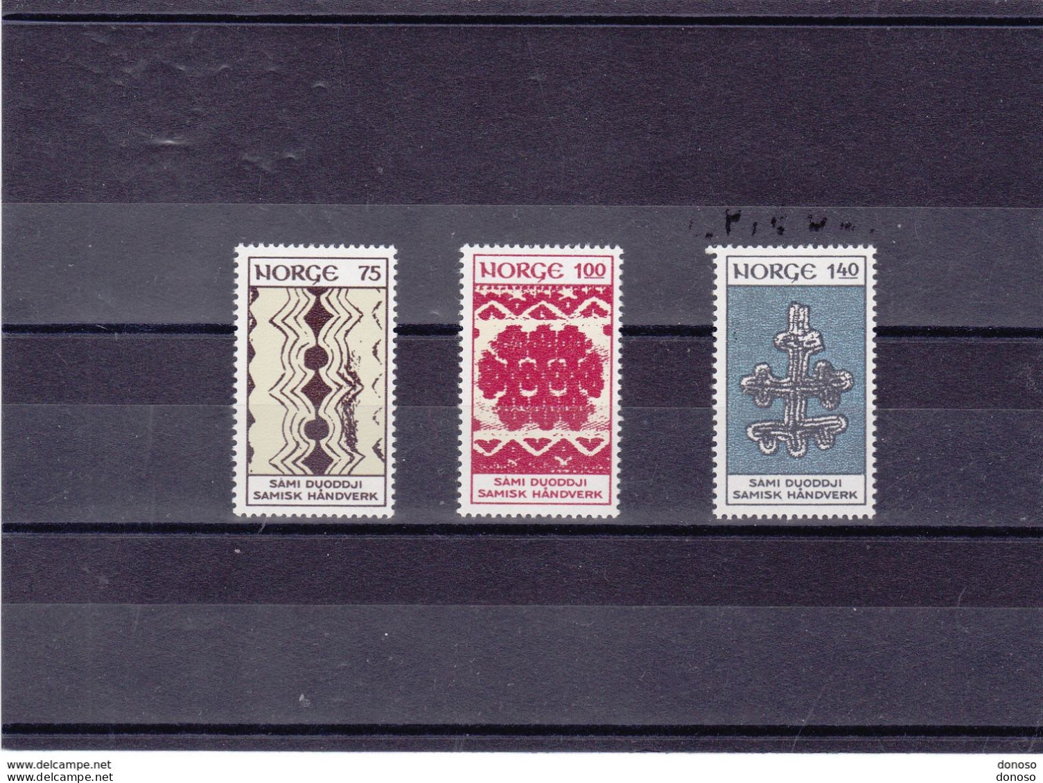 NORVEGE 1973 ARTISANAT DE LAPONIE  Yvert  624-626 NEUF** MNH Cote 3,50 Euros - Unused Stamps