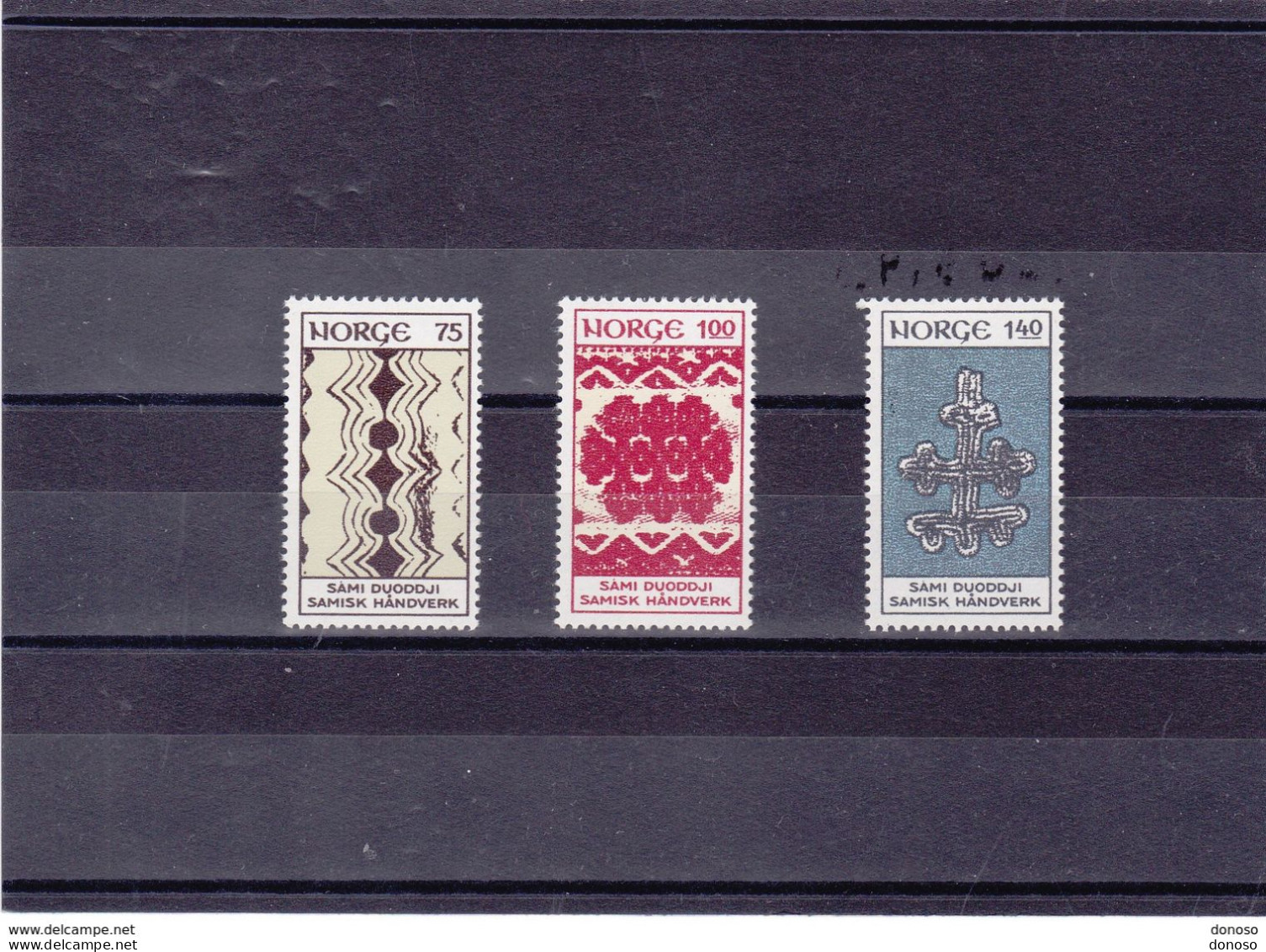 NORVEGE 1973 ARTISANAT DE LAPONIE  Yvert  624-626 NEUF** MNH Cote 3,50 Euros - Nuevos