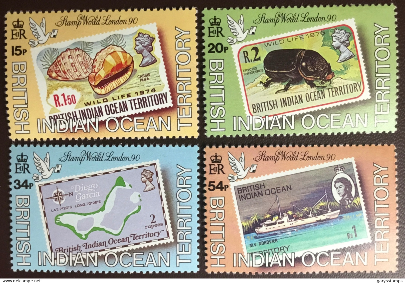 British Indian Ocean Territory BIOT 1990 Stamp World Birds MNH - Territoire Britannique De L'Océan Indien