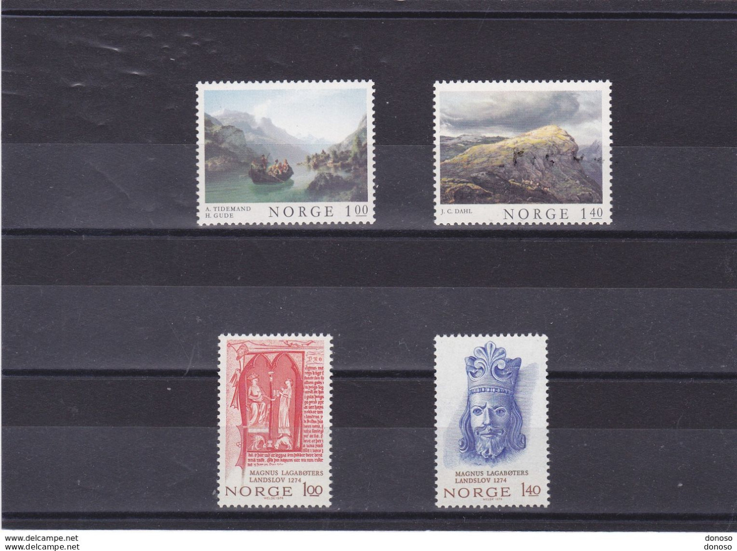 NORVEGE 1974  Yvert  637-638 + 639-640 NEUF** MNH - Unused Stamps