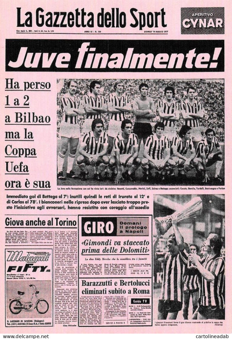 [MD9513] CPM - LA GAZZETTA DELLO SPORT LA GRANDE STORIA DELLA JUVENTUS - PROMOCARD 5709 - PERFETTA - Non Viaggiata - Soccer