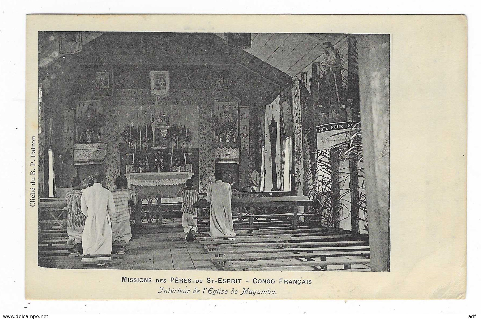 CPA INTERIEUR DE L'EGLISE DE MAYUMBA, MISSIONS DES PERES DU ST ESPRIT, CONGO FRANCAIS - Congo Francés