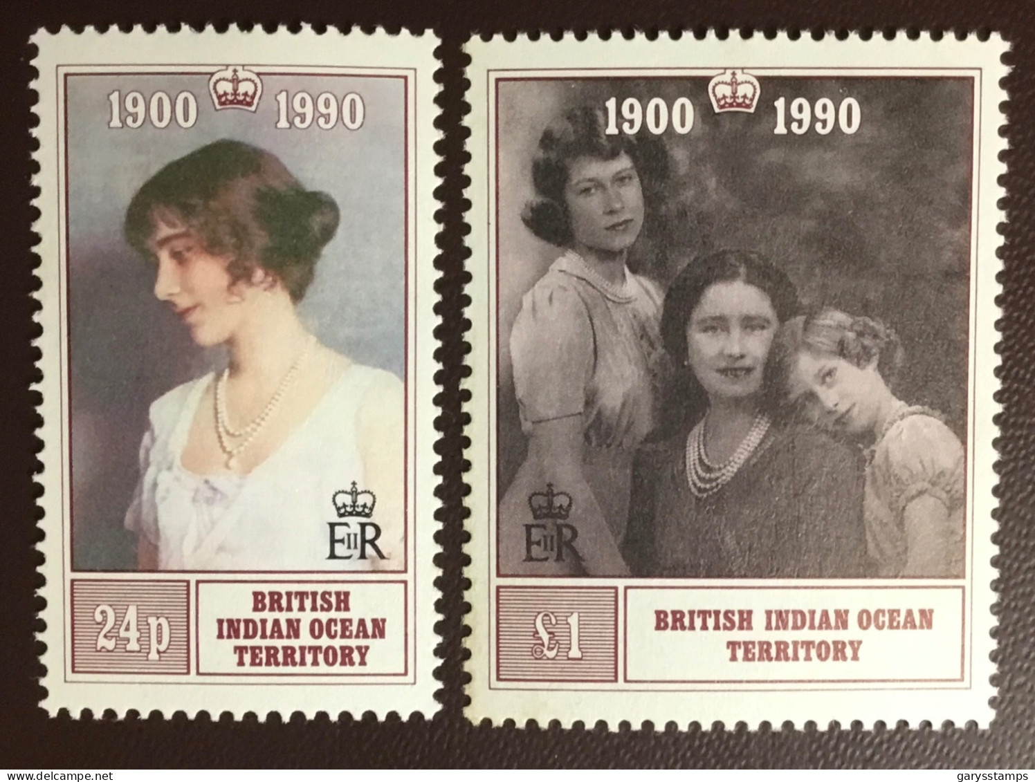 British Indian Ocean Territory BIOT 1990 Queen Mother MNH - Britisches Territorium Im Indischen Ozean