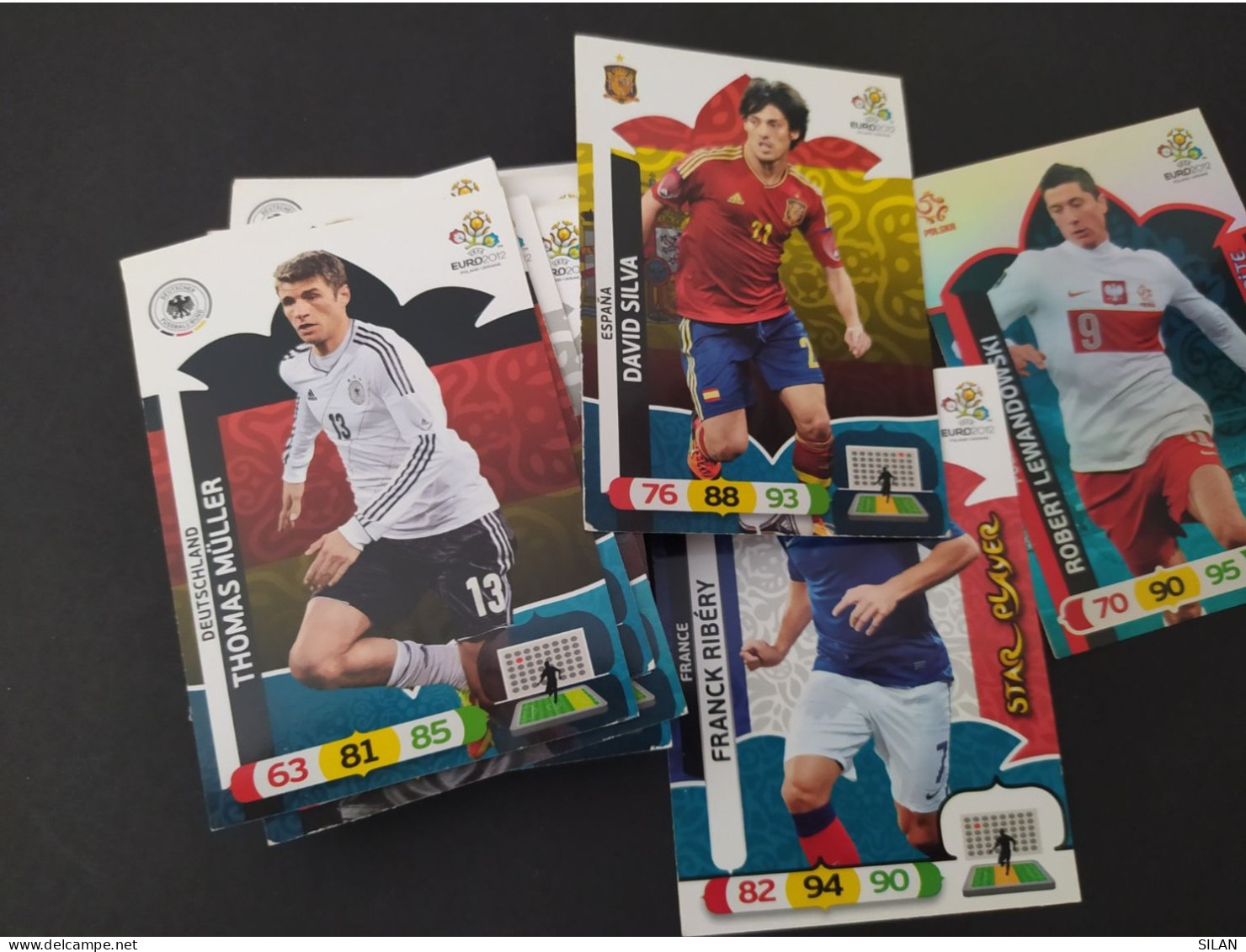 42 Cromos Distintos Adrenalyn XL Euro 2012 / 42 Cartes Foot Différentes Adrenalyn XL Euro 2012 - Trading Cards