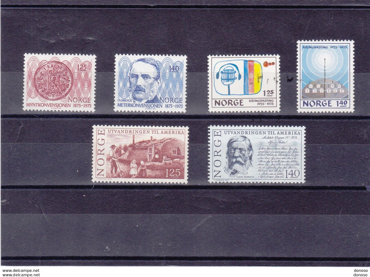NORVEGE 1975 Yvert  659-660 + 663-664 + 668-669 NEUF** MNH Cote 6,25 Euros - Unused Stamps