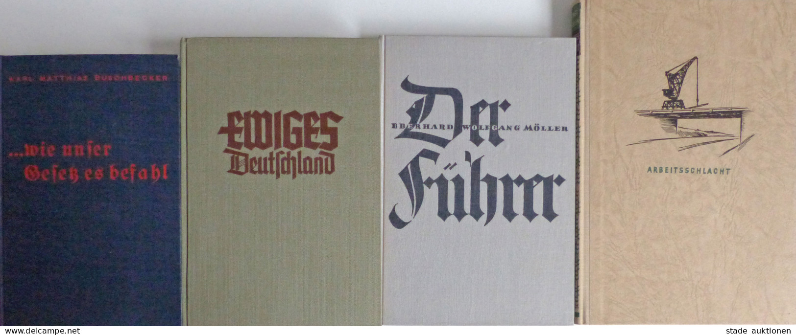 Buch WK II Lot Mit 4 Büchern U.a. Der Führer Hrsg. Von Schirach, Balduin II - Guerre 1939-45