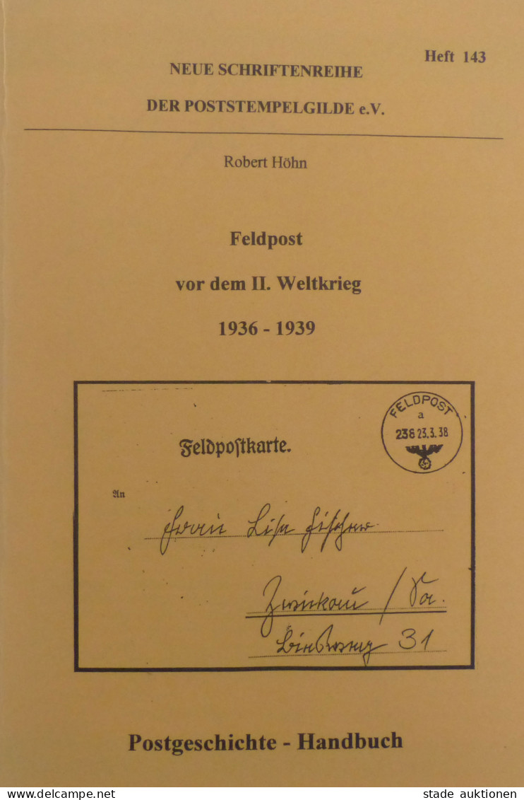 Feldpost Vor Dem II. Weltkrieg 1936-1939, Handbuch, Sehr Gute Erhaltung - War 1939-45