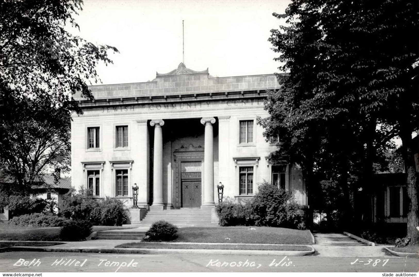 Synagoge Kenosha Wis. I-II (Rand Abgestoßen) Synagogue - Guerre 1939-45