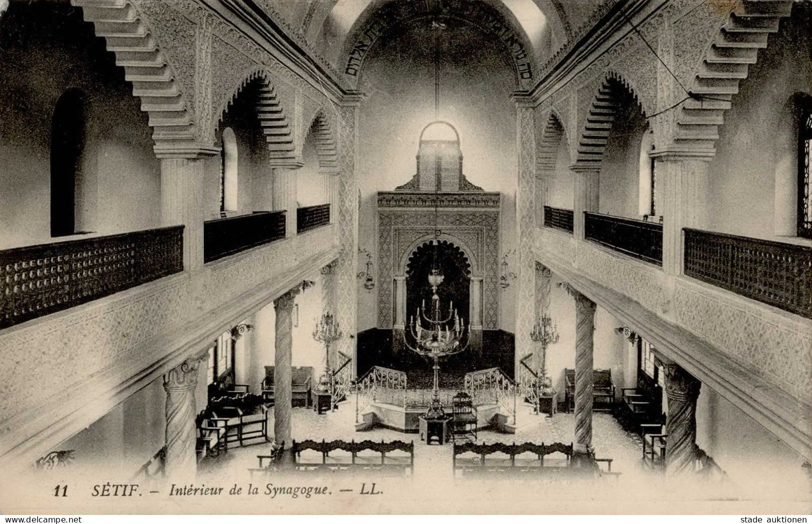Synagoge Setif Innenansicht I-II Synagogue - Oorlog 1939-45