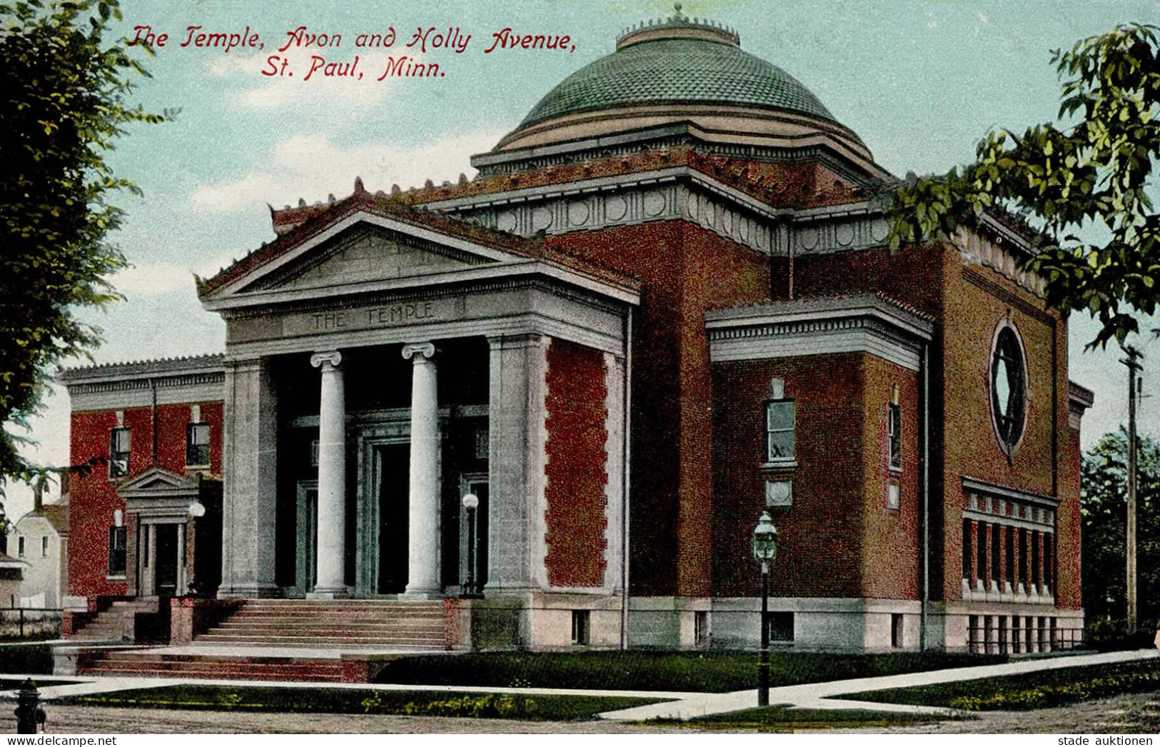 Synagoge St. Paul Minn. I-II (Eckken Leicht Abgestoßen) Synagogue - Weltkrieg 1939-45
