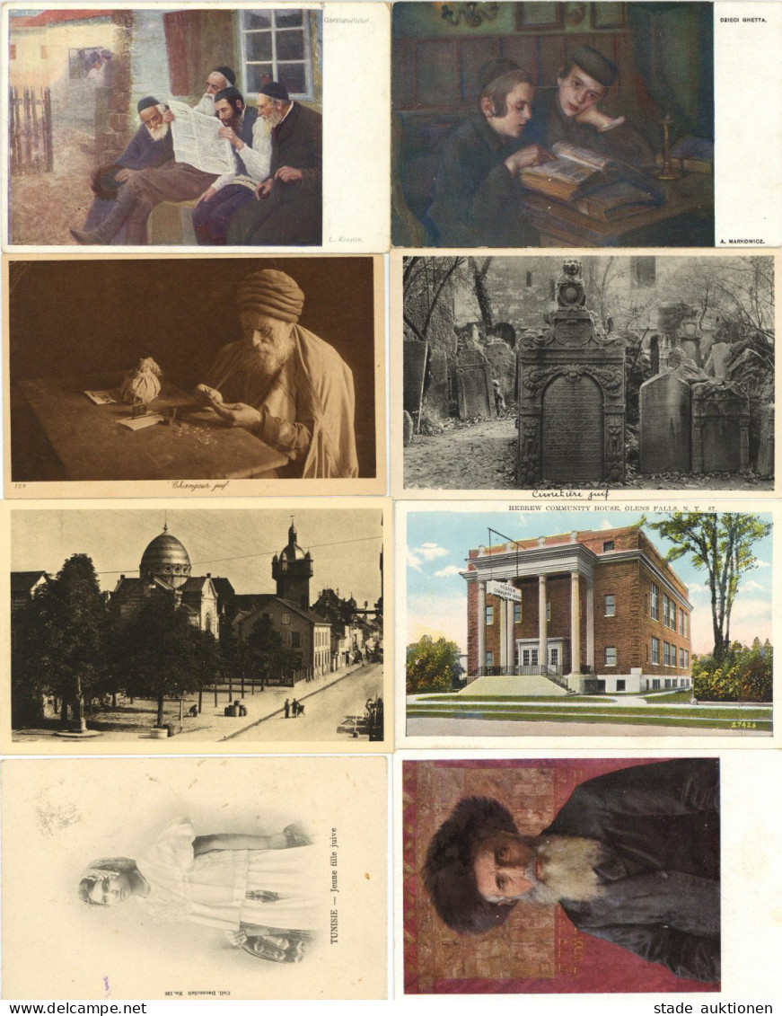 Judaika Lot Mit 29 Ansichtskarten Synagogen, Jüdische Typen, Persönlichkeiten, Künstlerkarten Usw. In Unterschiedlicher  - Jewish