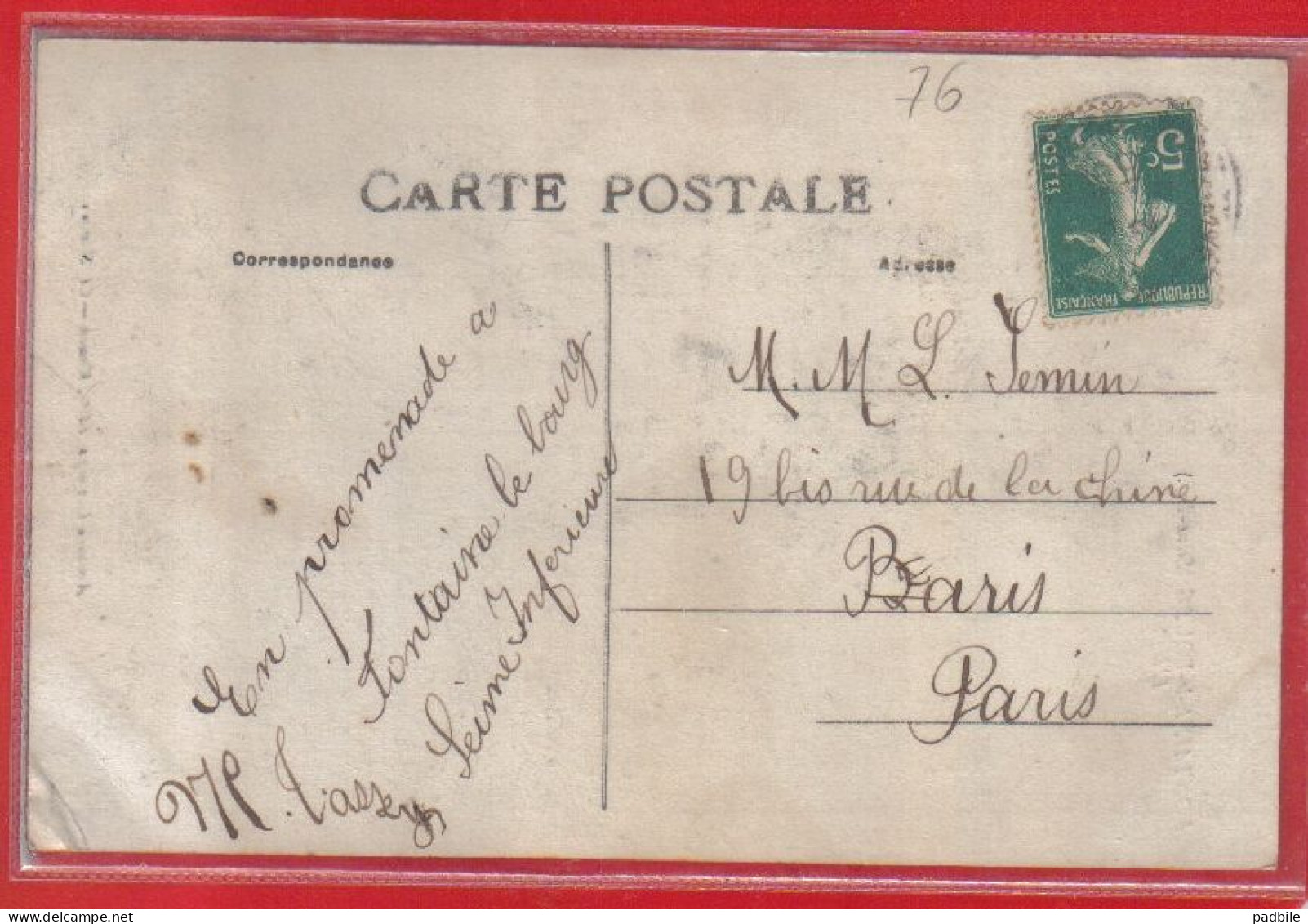 Carte Postale 76. Fontaine-le-Bourg    Très Beau Plan - Other & Unclassified