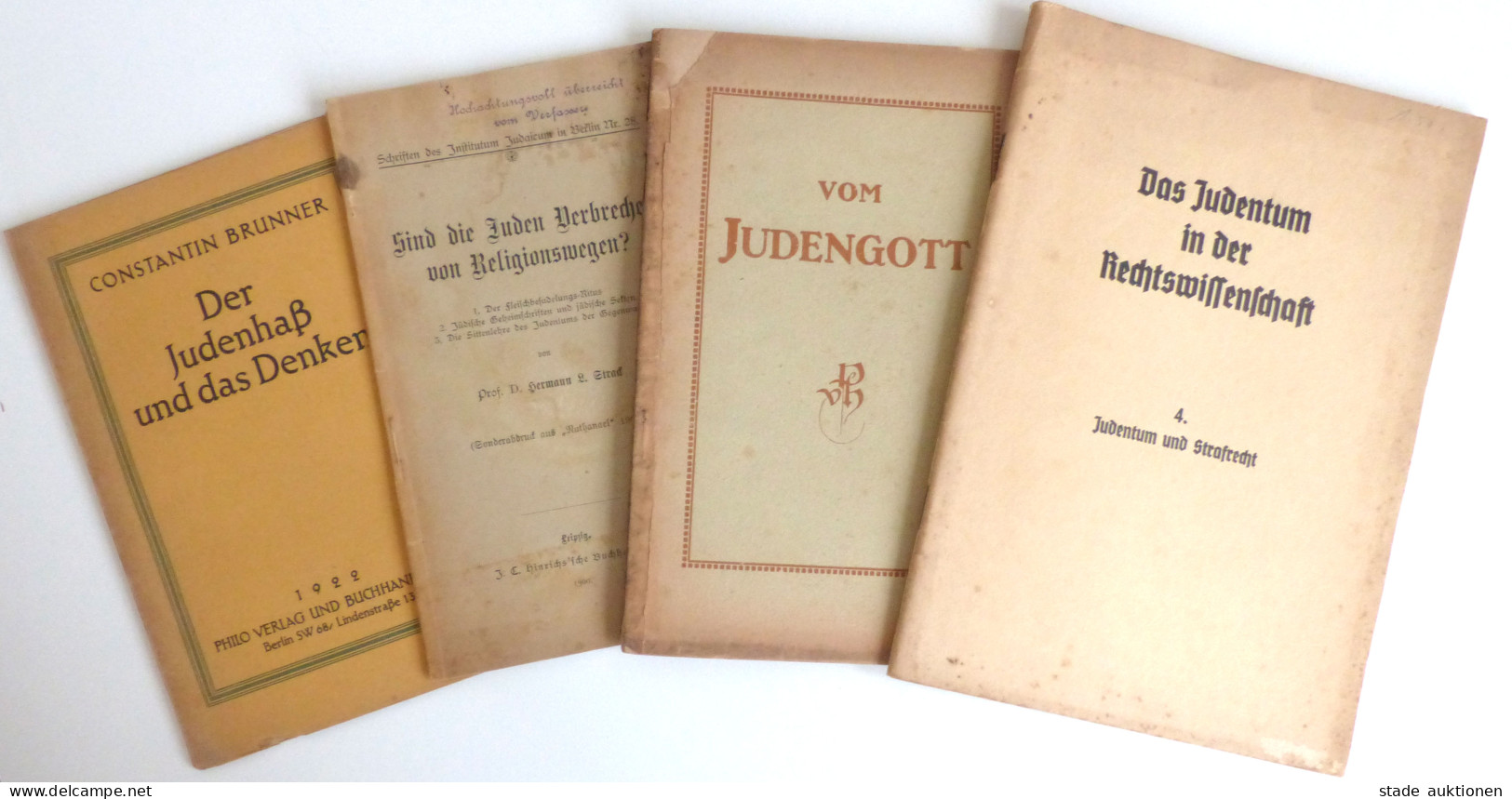 Judaika Konvolut Mit 10 Büchern/Heften 1900-1922 II (Gebrauchsspuren) Judaisme - Judaika