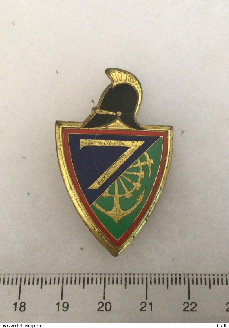 FRANCE GENIE MILITAIRE - Insigne  7° Régiment Du Génie Drago 214 - 1939-45