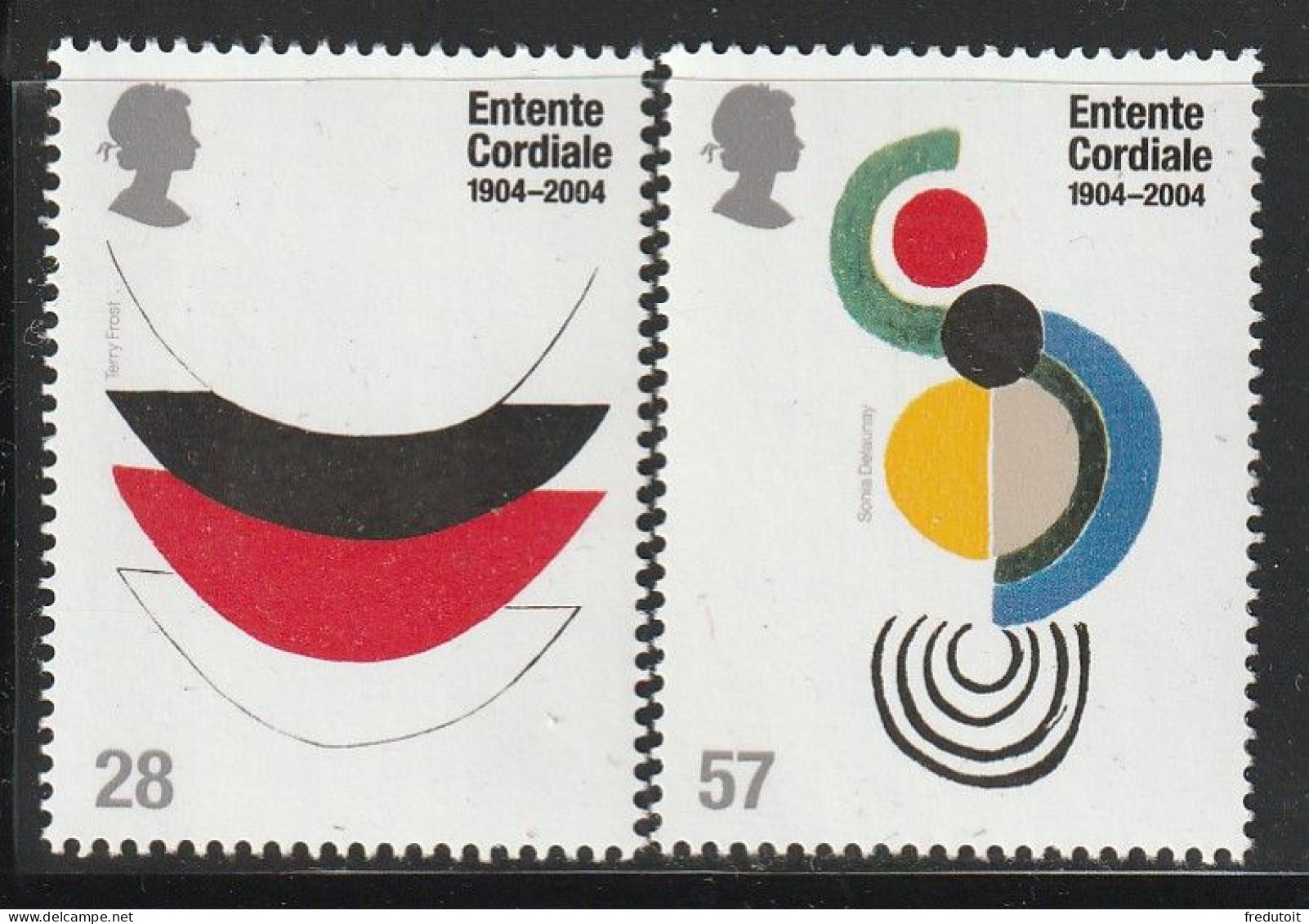 GRANDE BRETAGNE - N°2546/7 ** (2004) Entente Cordiale - Unused Stamps