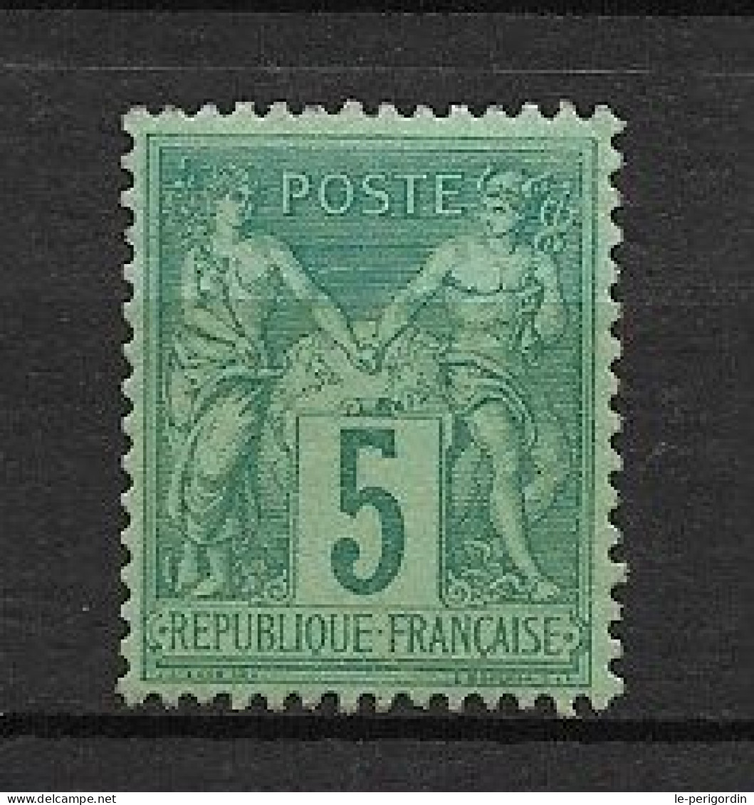 France  No 75 , Type 2 , Neuf , ** , Sans Charniere , Superbe . - 1876-1898 Sage (Type II)