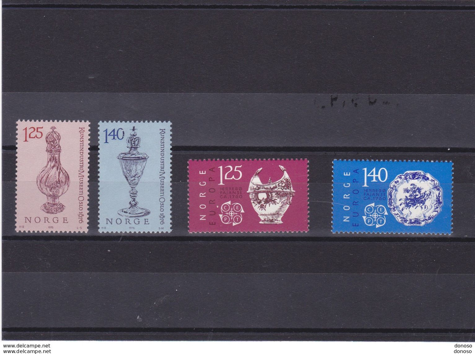 NORVEGE 1976 Yvert  678-679 + 680-681 NEUF** MNH Cote 4 Euros - Unused Stamps