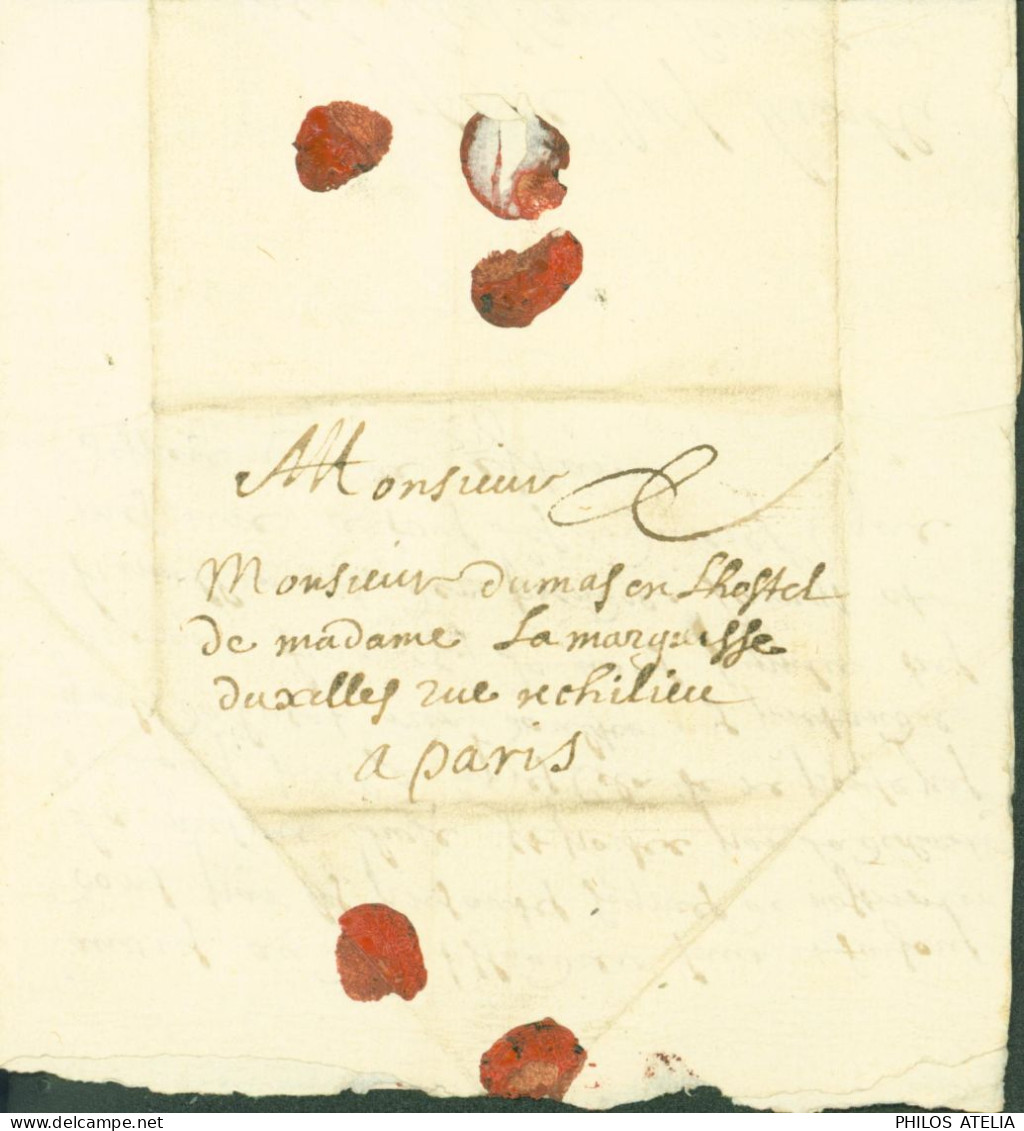 Fin 17e Montluçon Concernant Lettres De Noblesse Pour M Dumas En L'Hôtel De La Marquise D'Huxelles à Paris - 1701-1800: Precursors XVIII