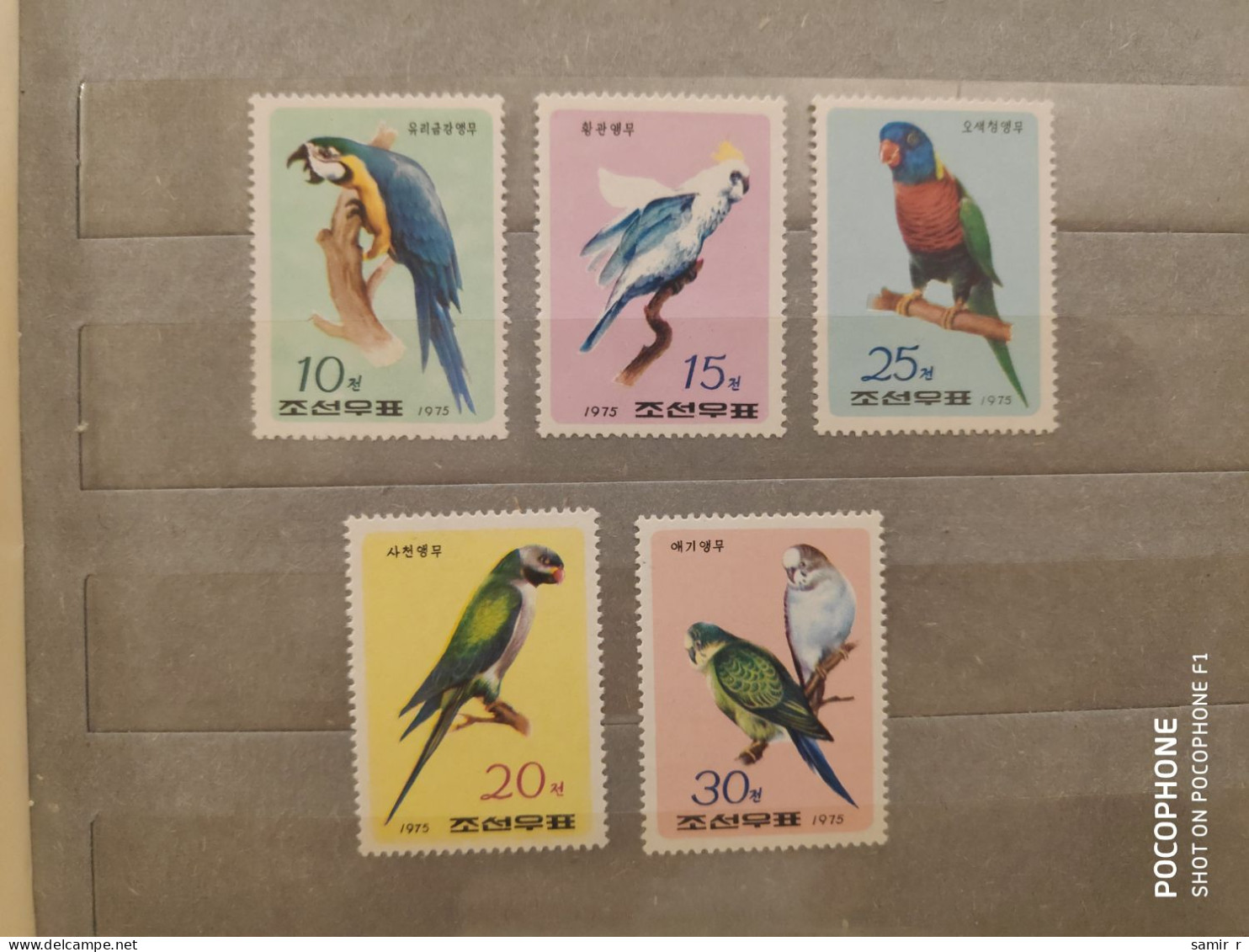 1975	Korea	Parrots  (F94) - Corea Del Norte