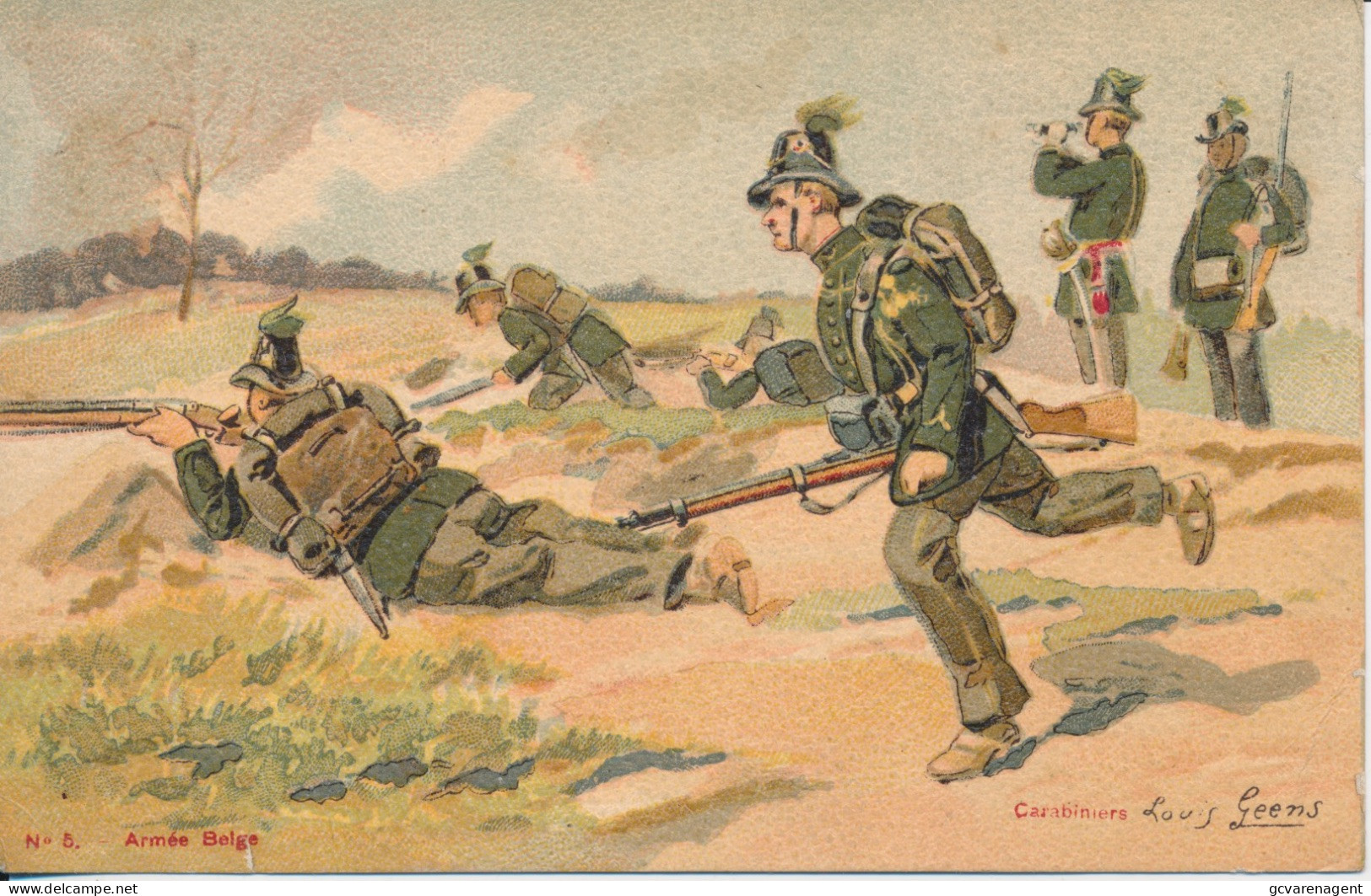 ARMEE BELGE.     CARABINIERS.      ZIE AFBEELDINGEN - Regiments