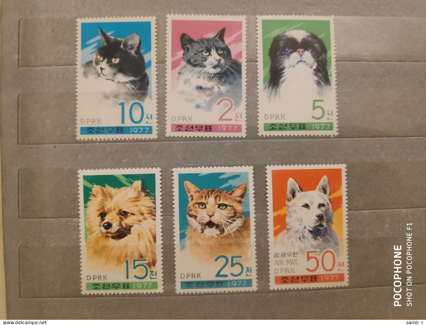 1977	Korea	Cats Dogs  (F94) - Corée Du Nord