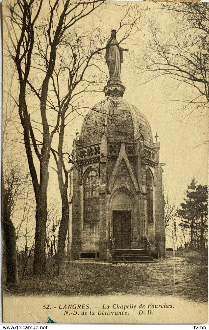 CPA LANGRES (Haute Marne) - La Chapelle De Fourches - N.-D. De La Délivrance (n° 52) - Langres