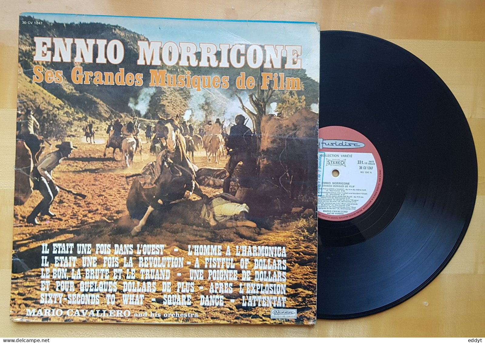 Disque Vinyle 33 T Ennio MORRICONE  - Ses Grandes Musiques De FILMS -  TBE - Musica Di Film