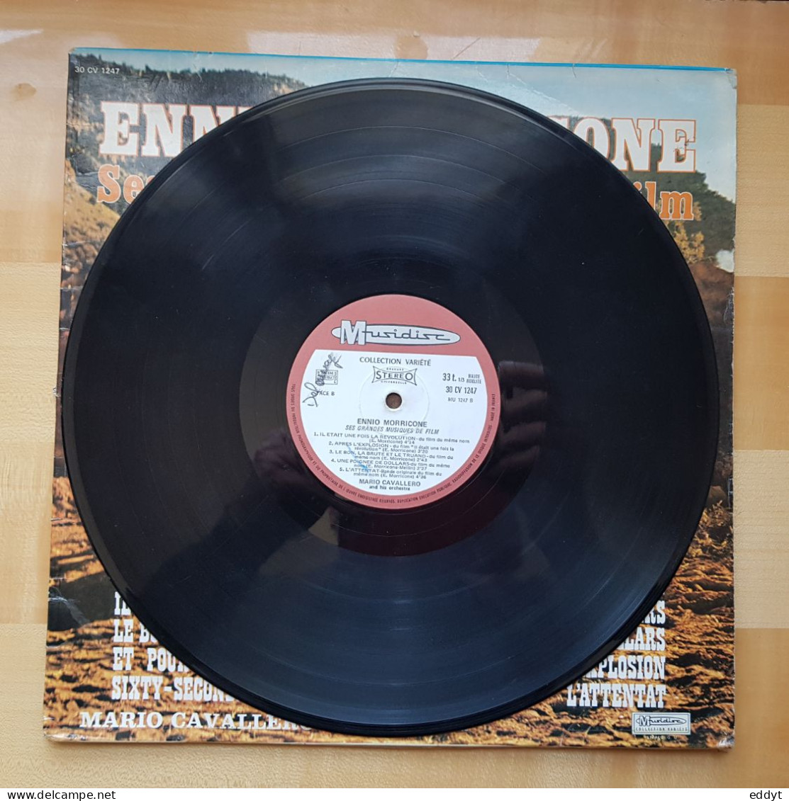 Disque Vinyle 33 T Ennio MORRICONE  - Ses Grandes Musiques De FILMS -  TBE - Música De Peliculas