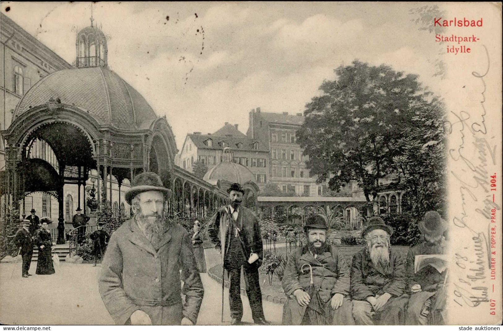 Judaika Karlsbad Juden Im Stadtpark I-II Judaisme - Judaísmo