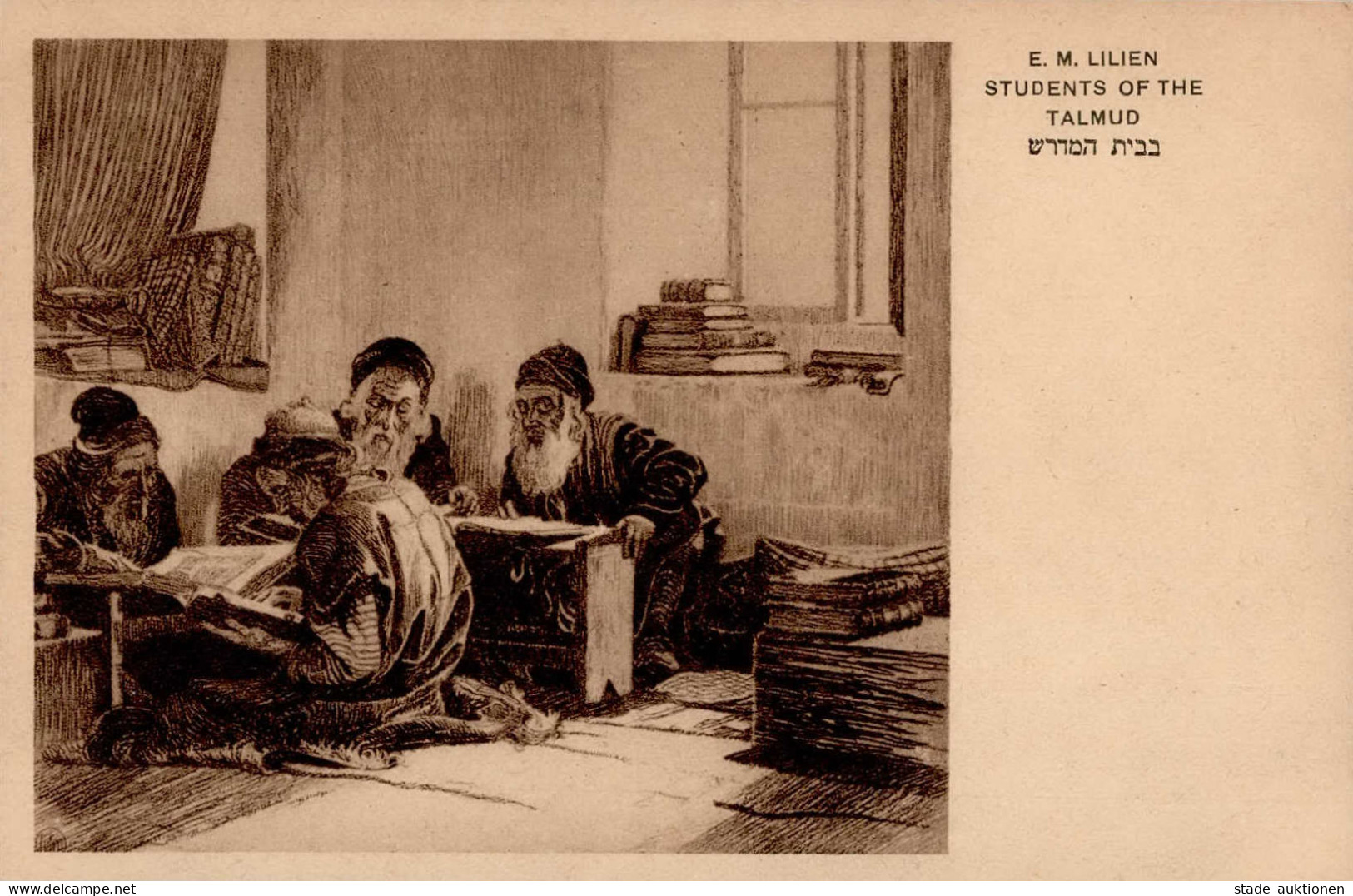 Judaika Students Of The Talmud Sign. Lilien E.M. I-II Judaisme - Judaísmo