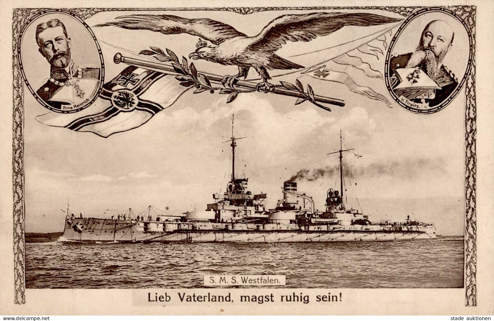 Schiff Kreuzer WK I S.M.S. Westfalen I-II Bateaux Bateaux - War 1914-18