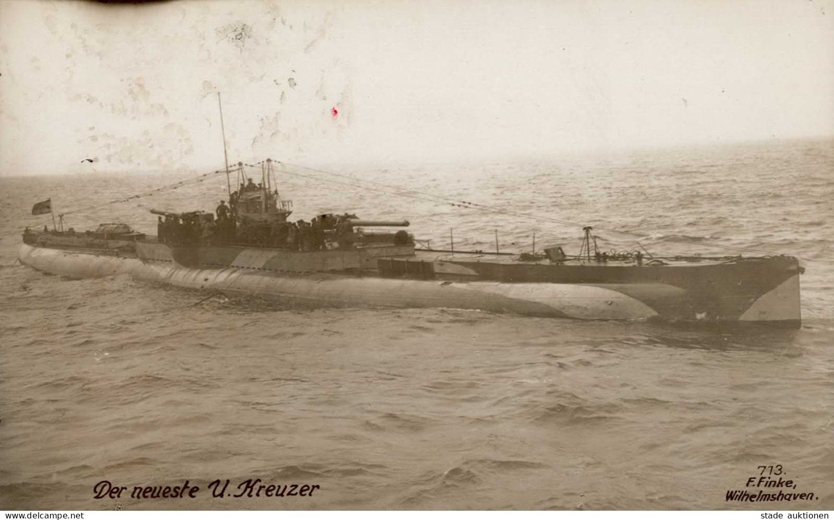 U-Boot Der Neuste U. Kreuzer I-II (fleckig) - War 1914-18