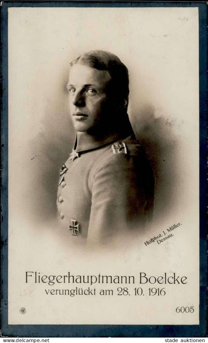 Fliegerasse Piloten Boelcke Fliegerhauptmann I-II - Oorlog 1914-18