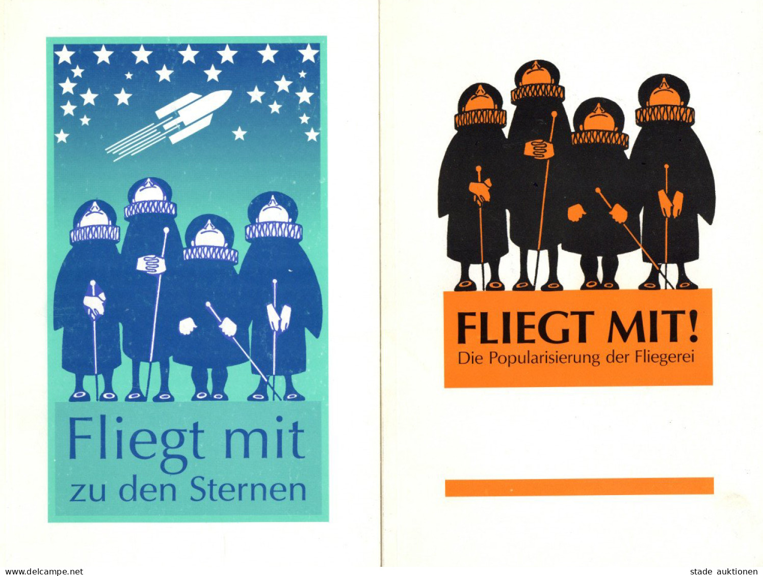 Buch Luftfahrt 2 Bänder Fliegt Mit Die Popularisierung Der Fliegerei U. Zu Den Sternen Verlag Brockhaus Kornwestheim Ins - Weltkrieg 1914-18