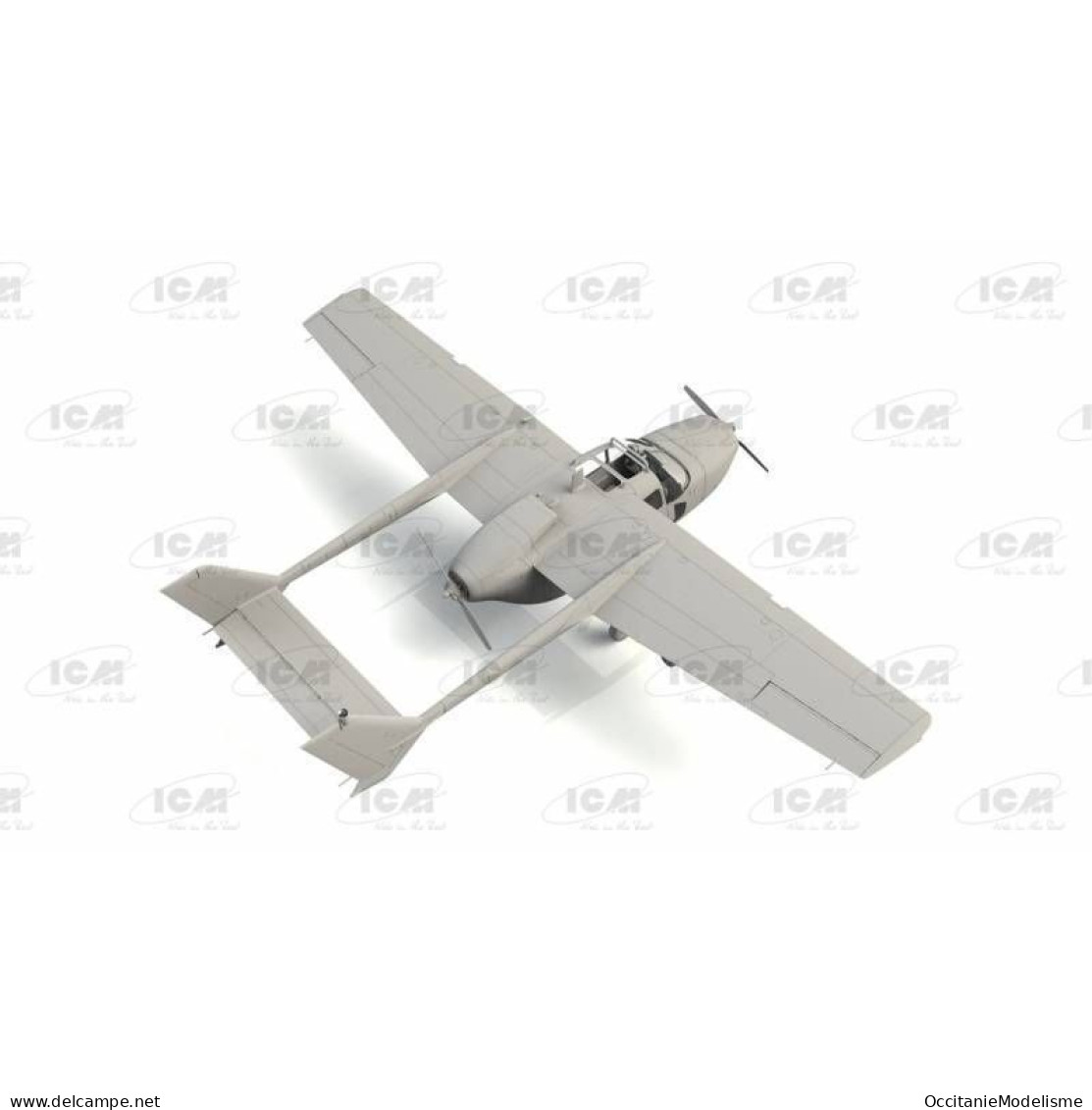 ICM - CESSNA O-2A Skymaster US Navy Service Maquette Kit Plastique Réf. 48291 Neuf NBO 1/48 - Airplanes