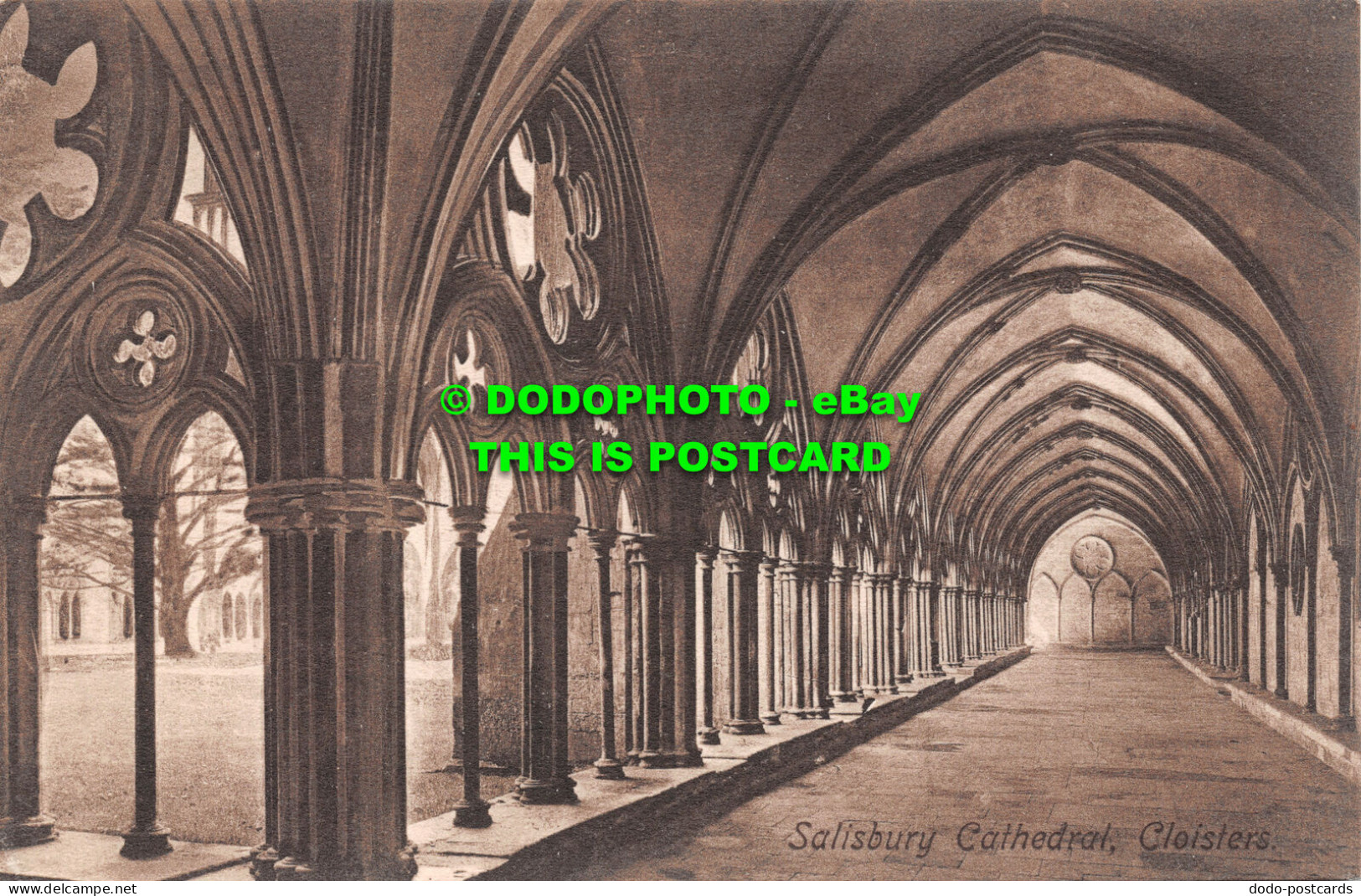 R504224 Salisbury Cathedral. Cloisters. Friths Series. No. 34873 - Mondo