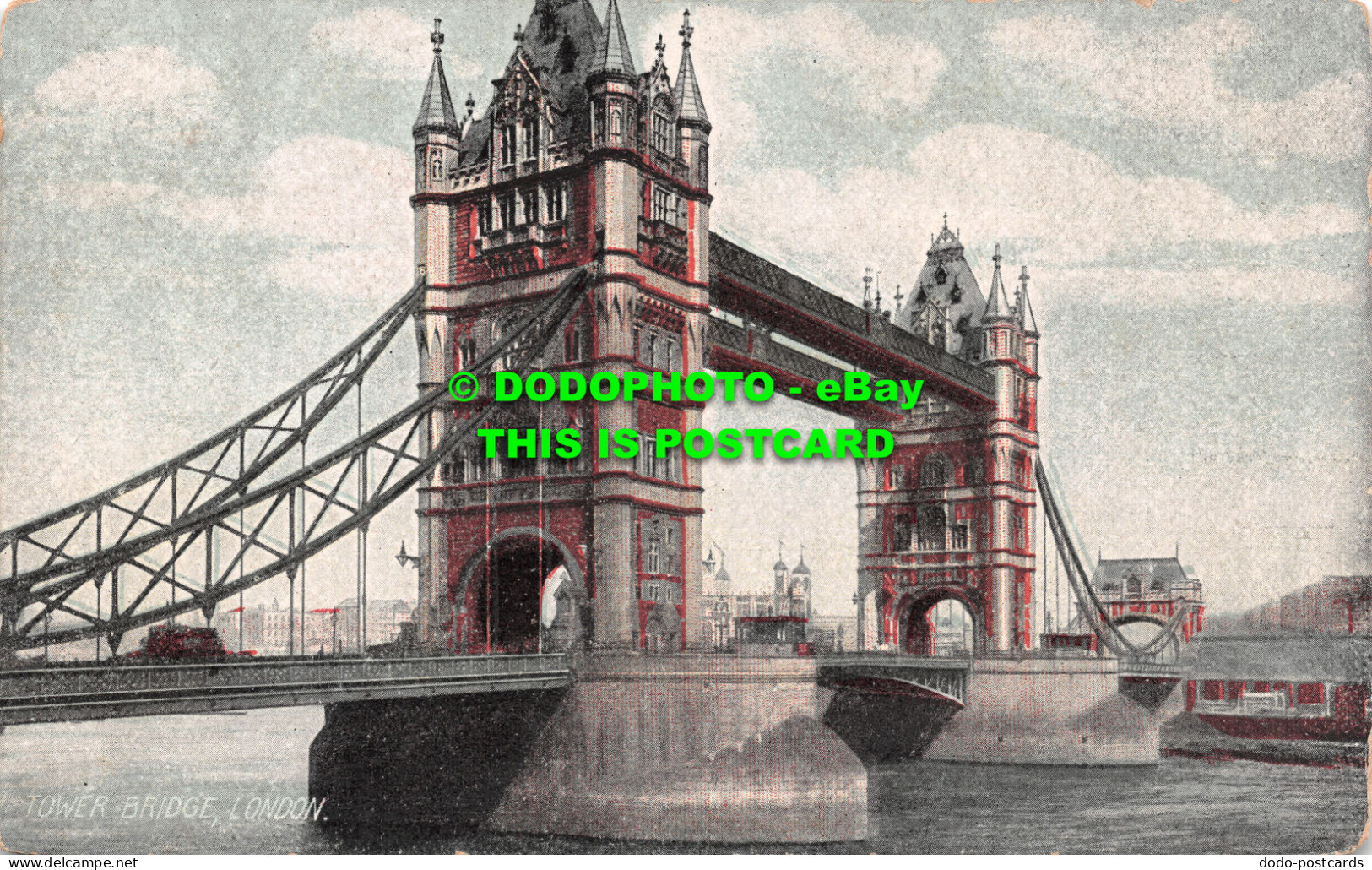 R504773 London. Tower Bridge. Postcard. 1909 - Sonstige & Ohne Zuordnung