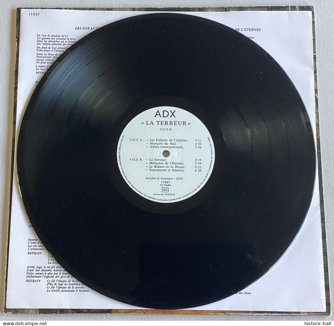 ADX - La Terreur - LP - 1986 - French Press - Hard Rock En Metal