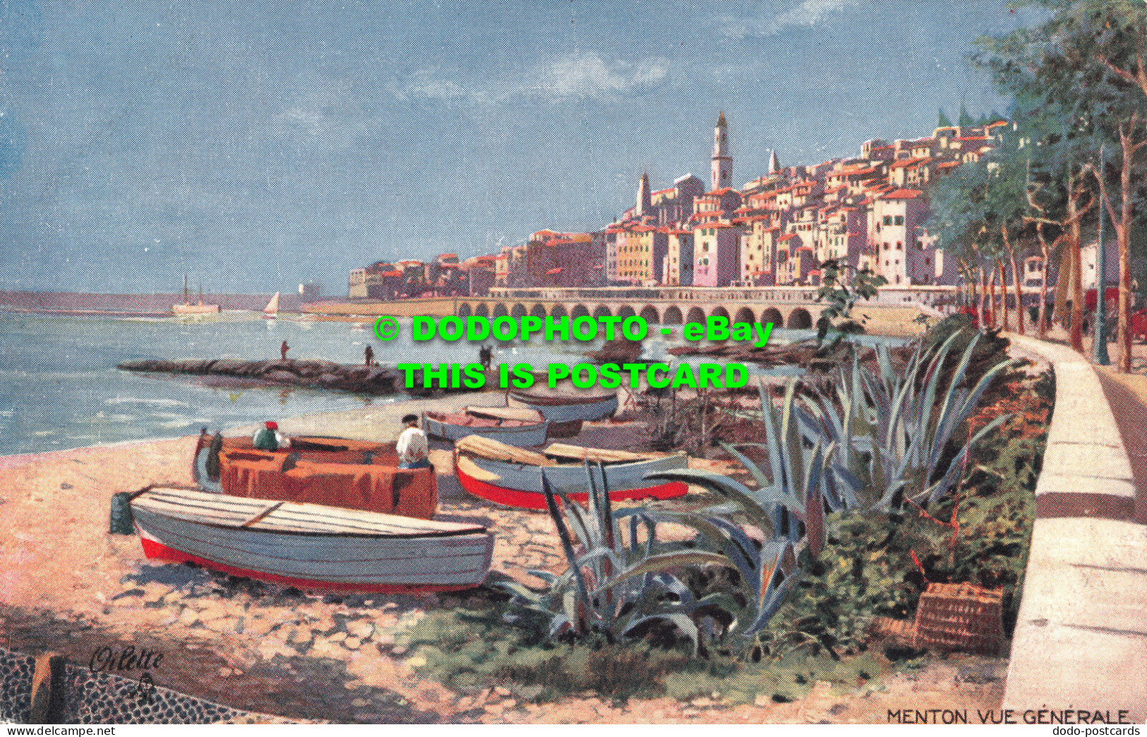 R504786 Menton. Vue Generale. Tuck. Oilette. Series 946 P. No. 68. Collection Vi - World