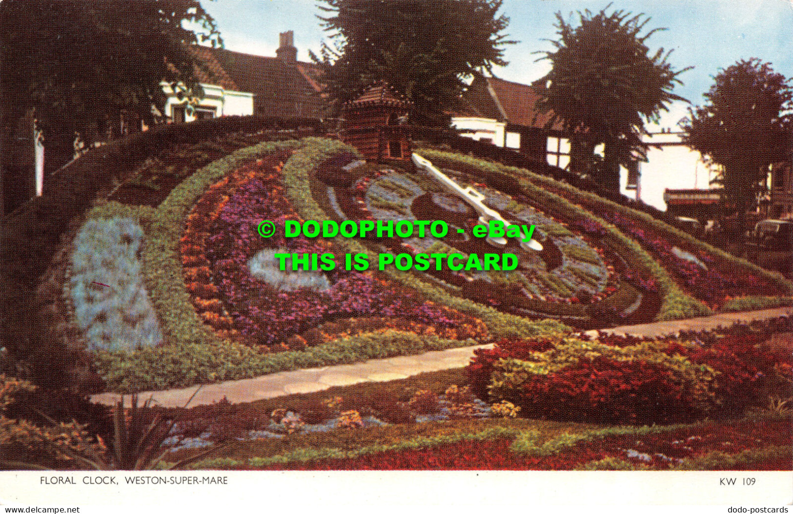 R504502 Weston Super Mare. Floral Clock. Jarrold. Cotman Color. RP - World