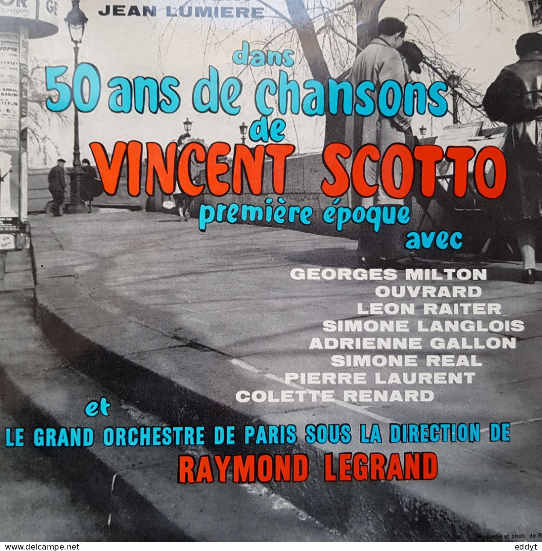 Disque Vinyle - 50 ANS De Chansons VINCENT SCOTTO / RAYMOND LEGRAND - TBE - Other - French Music