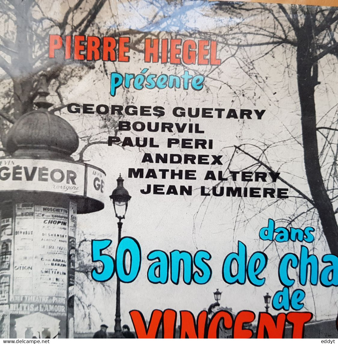 Disque Vinyle - 50 ANS De Chansons VINCENT SCOTTO / RAYMOND LEGRAND - TBE - Autres - Musique Française