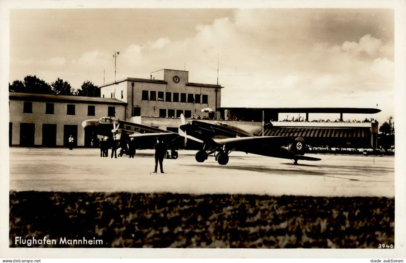 Flughafen Mannheim Flugzeug I-II Aviation - War 1914-18