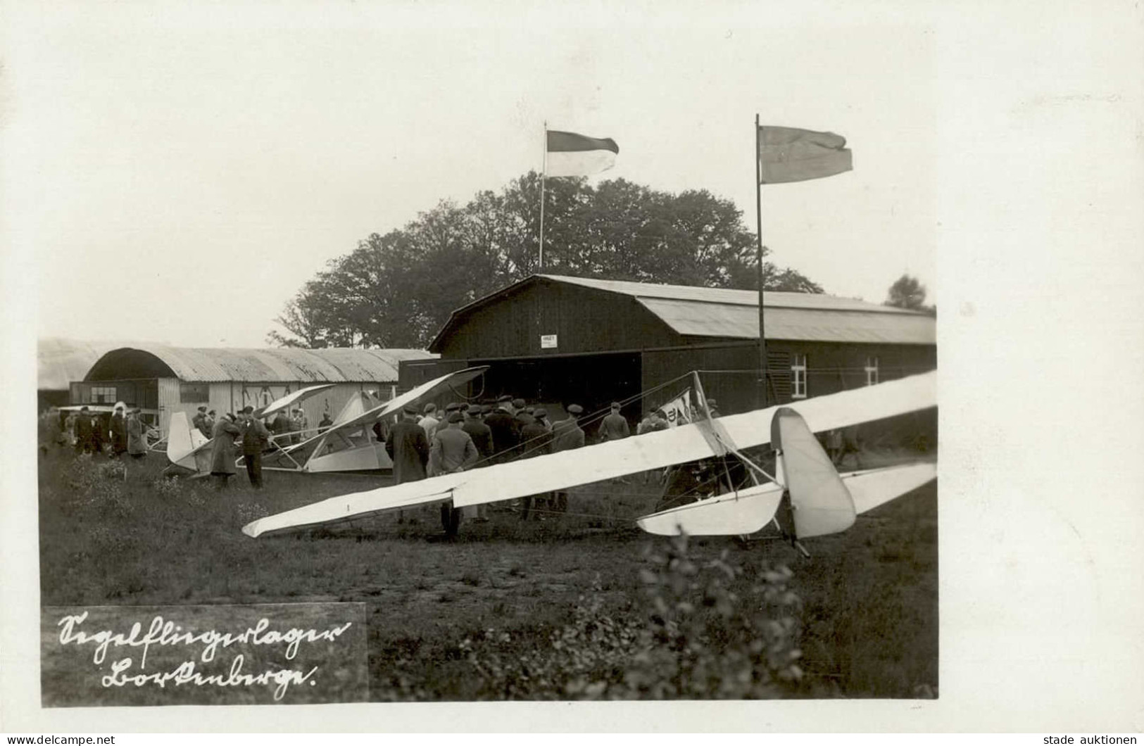 Segelflugzeug Segelfliegerlager Mit Stpl. Segelflugplatz Dülmen I-II Planeur - Guerra 1914-18