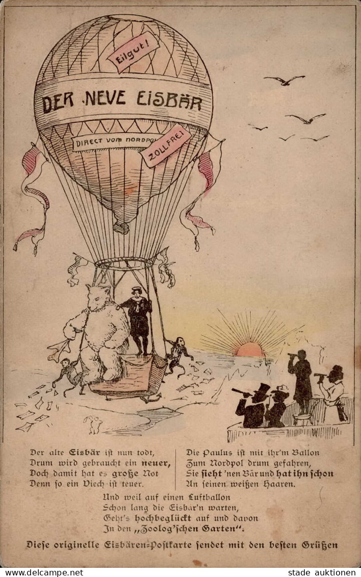 Ballon Der Neue Eisbär II (fleckig, Eckbug) - War 1914-18